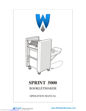 WHITAKER BROTHERS SPRINT 5000 Operation Manual