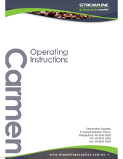 Streamline Supplies Carmen Operating Instructions Manual