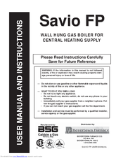bsg Savio FP User Manual And Instructions