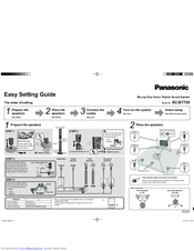 Panasonic SCBT730 - BLU RAY HOME THEATER SYSTEM Settings Manual