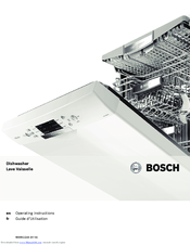 Bosch SHE9PT55UC Operating Instructions Manual