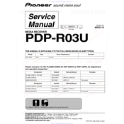 Pioneer PDP-R03U Service Manual