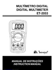 Minipa ET-2053 Instruction Manual