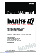 Gale Banks Banks iQ Owner's Manual