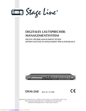 IMG STAGE LINE DSM-260LAN Instruction Manual