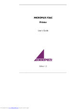 Microplex F36C User Manual