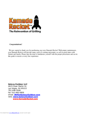 Galaxy Outdoor Kamado Rocket Manual