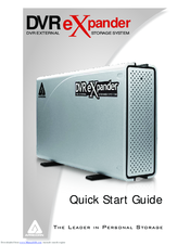 Apricorn DVR External eXpander Storage System Quick Start Manual