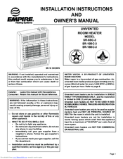 Empire Heating Systems SR-6BC-3 Installation Instructions And Owner's Manual
