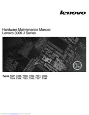 Lenovo 3000 J 7395 Hardware Maintenance Manual