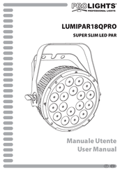 ProLights LUMIAPAR18QPRO User Manual