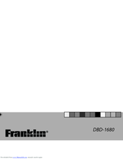 Franklin DBD-1680 User Manual