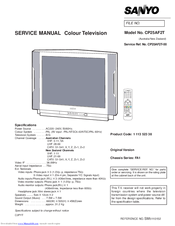 Sanyo CP25AF2T Service Manual