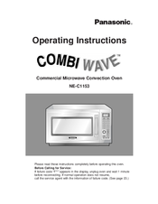 Panasonic Combi Wave NE-C1153 Operating Instructions Manual