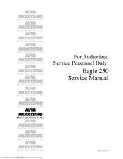 Alpha Microsystems Eagle 250 Service Manual