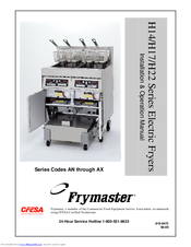 Frymaster H22 Series Installation & Operation Manual