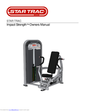 Star Trac Impact Strength Owner's Manual