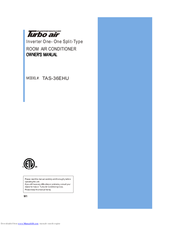 Turbo Air TAS-36EHU Owner's Manual