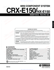 Yamaha CRX-E150 Service Manual