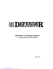 Defender Security 82-20245 User Manual