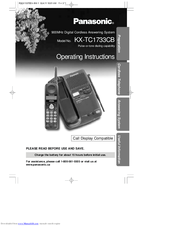 Panasonic KX-TC1733CB Operating Instructions Manual