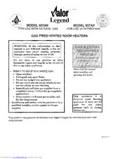 Valor Legend 937AP Installation And Owner's Manual