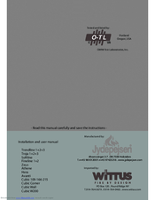 Jydepejsen Fineline 1+2 Installation And User Manual