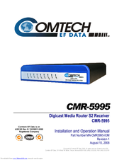 Comtech EF Data CMR-5995 Installation And Operation Manual