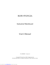 Portwell RUBY-9712VG2A User Manual