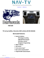 Nav-tv Barracuda User Manual
