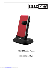 Maxcom MM821 User Manual