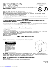 Viking DFUR Series Use & Installation Instructions Manual