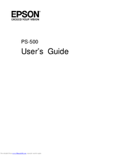 Epson PS-500 Series User Manual