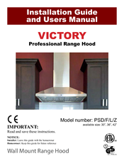 Victory PSF Installation Manual And User's Manual
