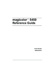 Konica Minolta Magicolor 5450 Reference Manual