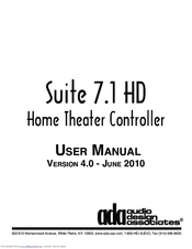 Audio Design Associates Suite 7.1 HD User Manual