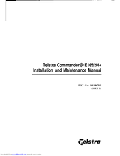Telstra Commander E208+ Installation And Maintenance Manual