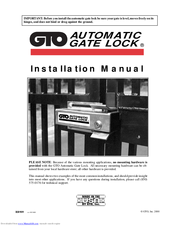 Gto Automatic Gate Lock Installation Manual