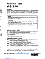 Aemc SR600 User Manual