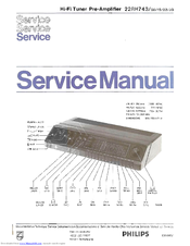 Philips 22RH743 Service Manual
