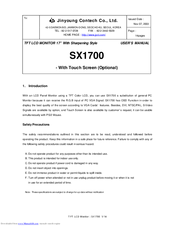 Jinyoung Contech SX1700 User Manual