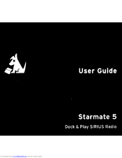 Sirius XM RAdio Starmate STS User Manual