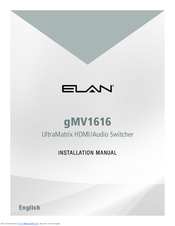 Elan gMV1616 Installation Manual
