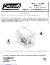 Coleman DVF32TMHPN PENINSULA Installation Instructions Manual