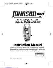Johnson 40-6935 Instruction Manual