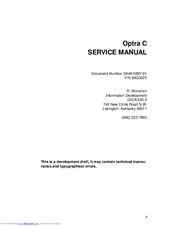 Lexmark Optra C Service Manual