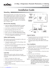 Kmc Controls CTC-1653 Installation Manual