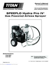 Titan SPEEFLO Hydra Pro IV 433-820 Owner's Manual