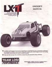 Team Losi LXT Racing Monster Truck Owner's Manual