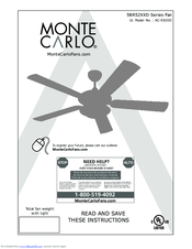Monte Carlo Fan Company 5BR52XXD Series Instructions Manual
